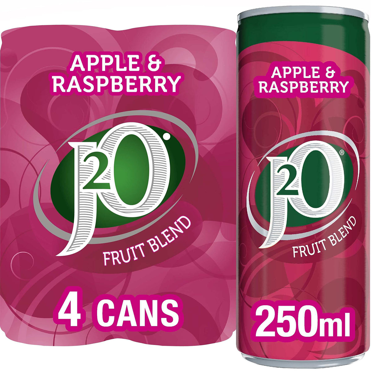 J2o Apple & Raspberry Cans 4 X 250ml