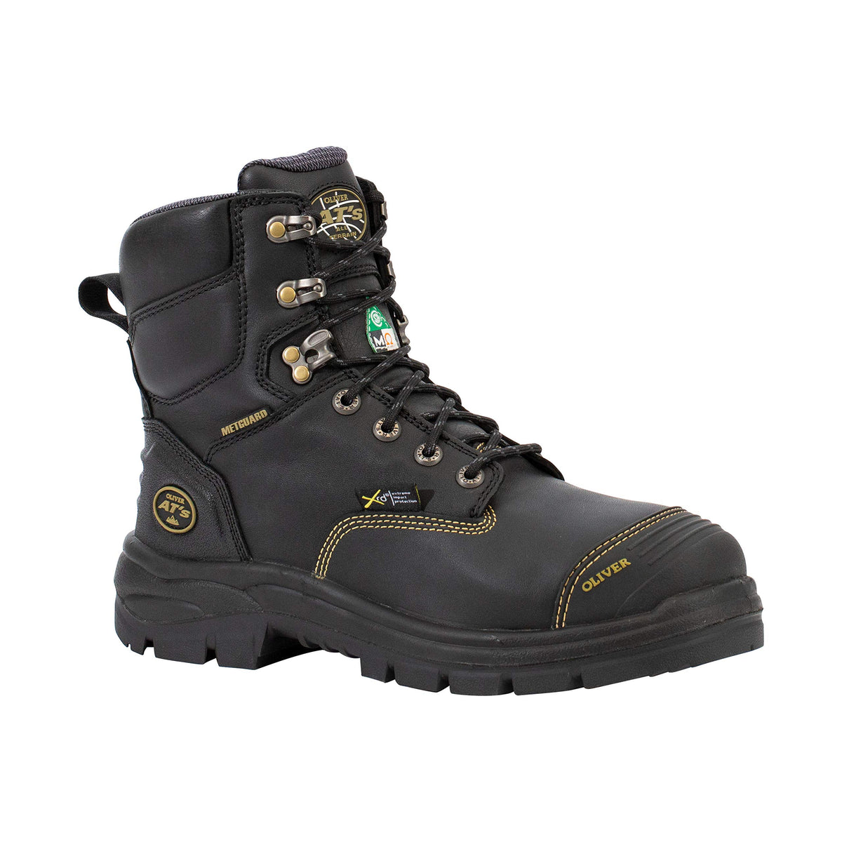 Oliver mens Work Protective Safety Boots, Black, 9 US