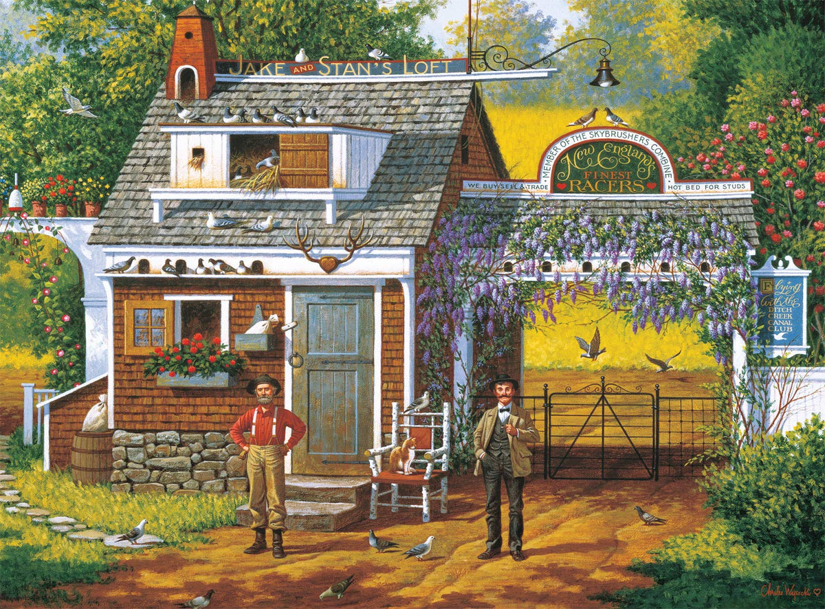 Buffalo Games - Charles Wysocki - Pigeon Pals - 1000 Piece Jigsaw Puzzle
