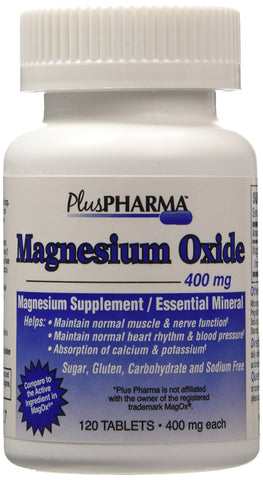 Magnesium Oxide 400mg 120 Tablets 3 Pack