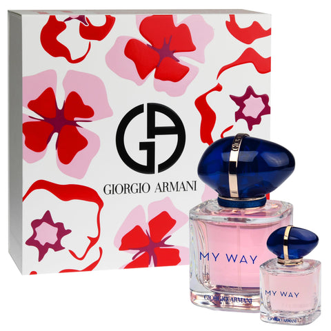 GIORGIO ARMANI My Way Eau de Parfum Gift Set for Women - Includes 1 oz EDP My Way Spray and 0.24 oz Mini My Way EDP Spray