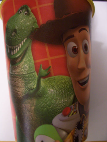 Hallmark Disney Toy Story 16 Oz Plastic Cup (Party With Woody, Buzzy, Bullseye, Rex & Martian)