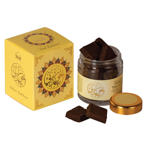 Bakhoor Adeni, Yemeni Oud Bakhoor ???? ??? ???? by Dukhni | Arabic Bakhoor Incense | 40 grams jar | Handmade with Traditional Recipe | Warm Floral Blend | Perfect for Prayer Time | To Relax & Meditate