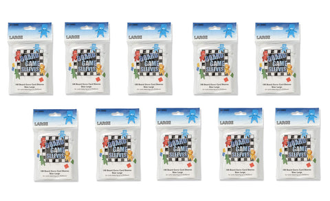 10 Packs Arcane Tinmen Board Game Sleeves 100 ct Large Size Card Sleeves Display Case