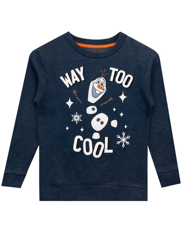 Disney Boys Frozen Sweatshirt Olaf Blue Age 18 to 24 Months