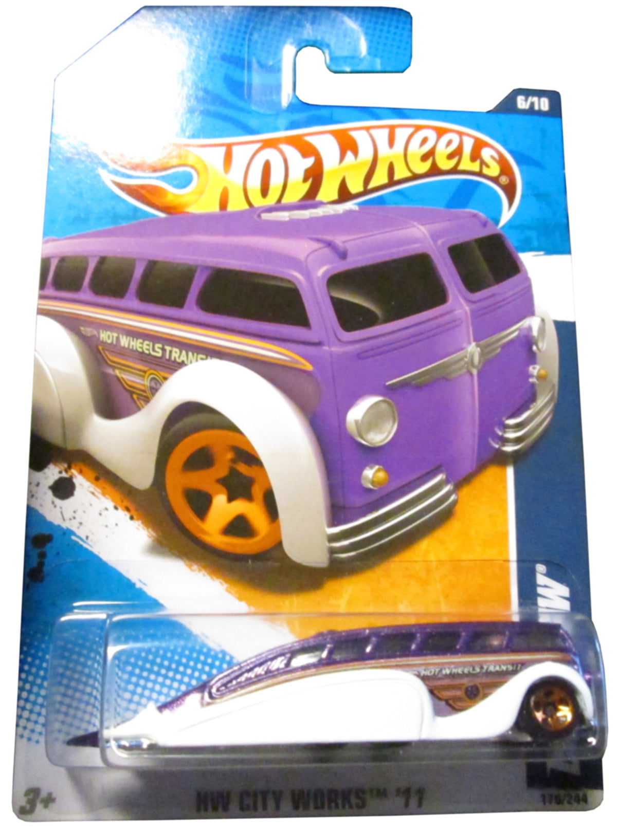 2011 Hot Wheels HW City Works Low Flow Purple/White #176/244