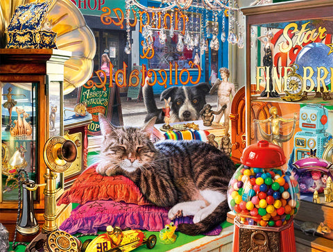 Buffalo Games - Curiosity Shop Cat - 750 Piece Jigsaw Puzzle