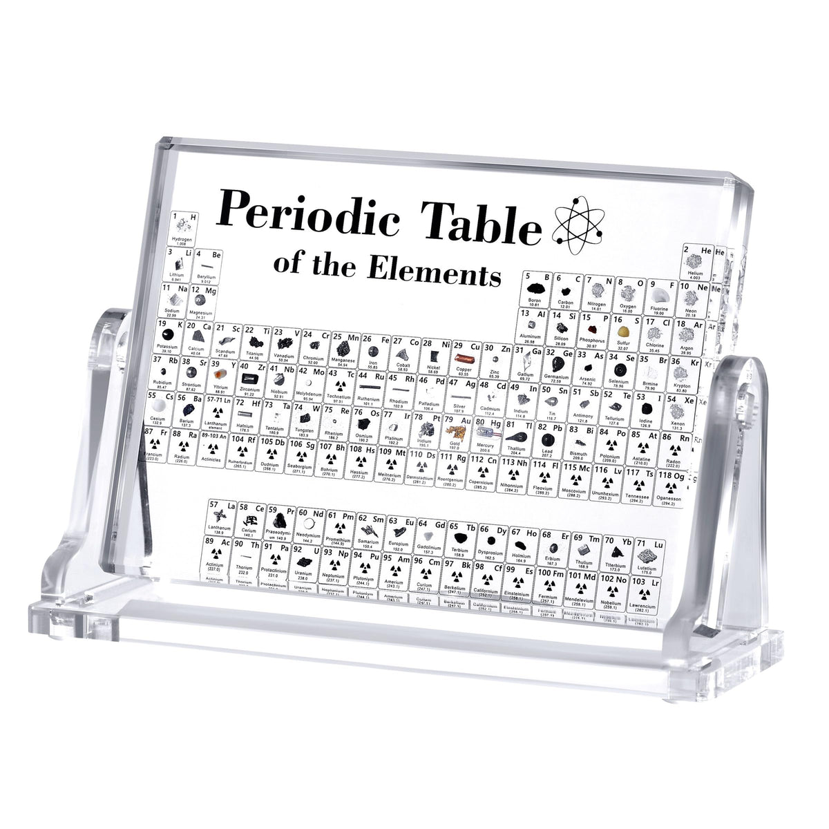 HeiMma Acrylic Periodic Table with Real Elements Inside?Size: 6.7â€* 5â€, Gifts for Science Lovers Science Teacher Student
