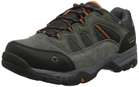 Hi-Tec Men's BANDERRA II LOW WP WIDE Rise Hiking Boots, Grey (Charcoal/Graphite/Burnt Orange 51), 11 (45 EU)
