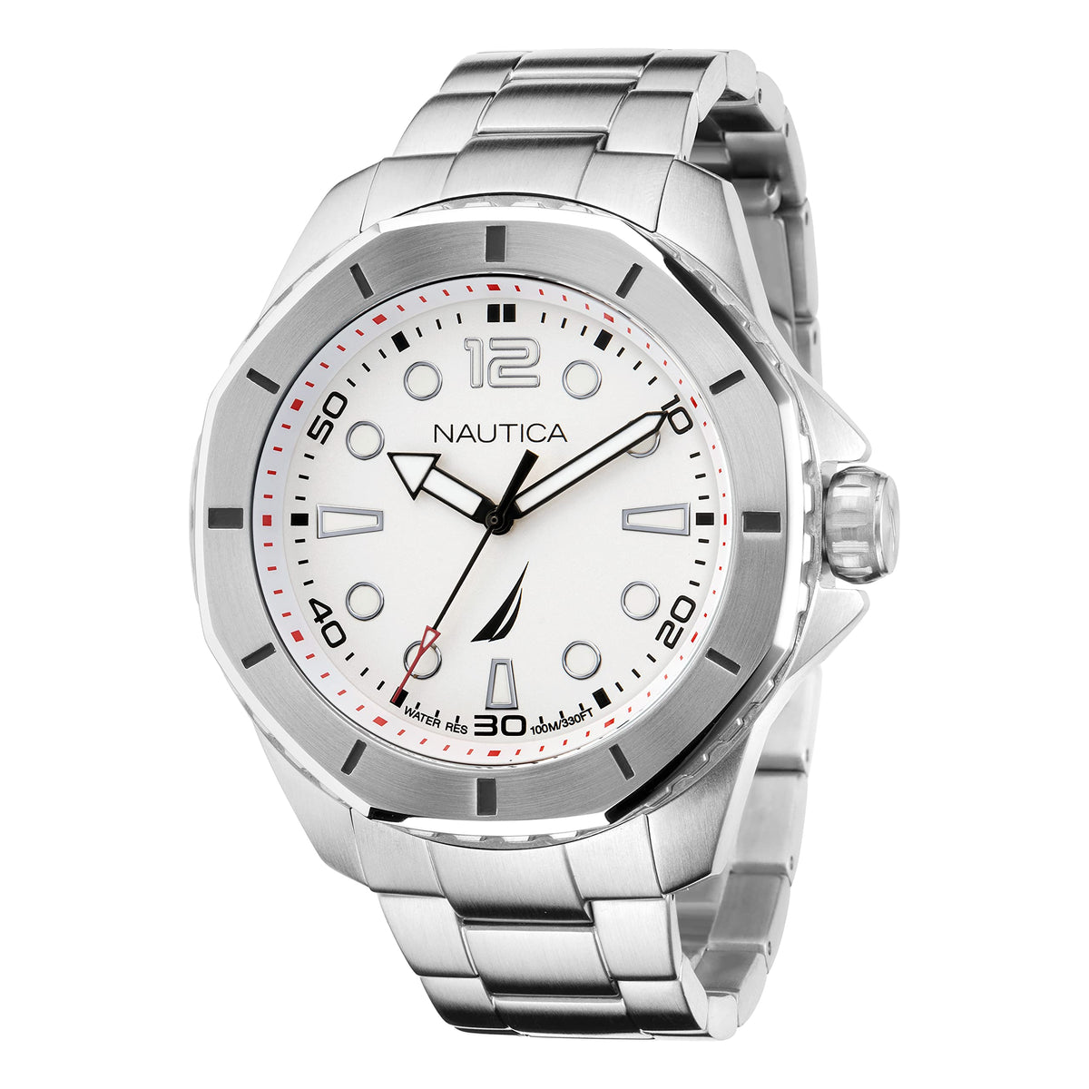 Nautica Men's KOH May Bay Sainless Steel Bracelet Watch (Model: NAPKMF204)