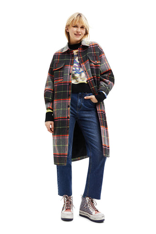 Desigual Women's Abrig_Kiev, 2006 Dark Grey Overcoat, Black, S