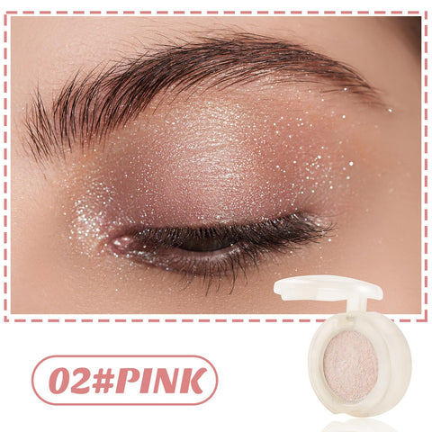 Booben Glitter Eyeshadow, Highly Pigmented Eye Shadow Highlighter to Create Metallic Shimmer Finishes, Blendable Smudge-proof Sparkling Shiny Eye Makeup for Women