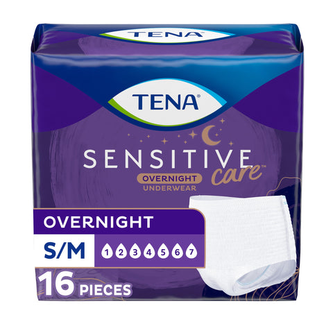 Tena Intimates Incontinence Overnight Underwear for Women, Size Small / Medium, 16 ct