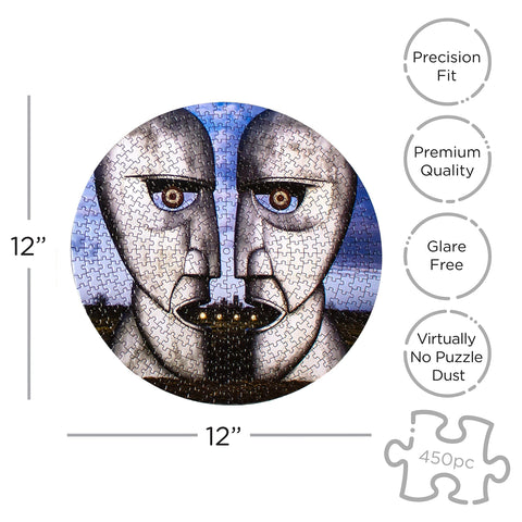AQUARIUS Pink Floyd Division Bell Record Disc Puzzle (450 Piece Jigsaw Puzzle) - Officially Licensed Pink Floyd Merchandise & Collectibles - Glare Free - Precision Fit - 12 x 12 Inches