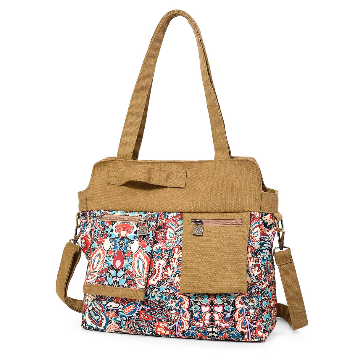Black Butterfly Premium Canvas Tote Shoulder Bag, Roomy Fashion Hobo Handbags Ladies Purse Satchel, Top Handle Bag for Womens, Red