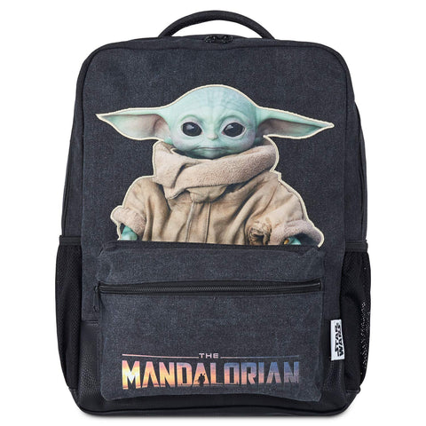 Disney® Official Baby Yoda Backpack Mandalorian Grogu The Child | Large Star Wars Backpack - Suitable for Older Kids, Teenagers & Adults 48cm x 35cm x 13cm