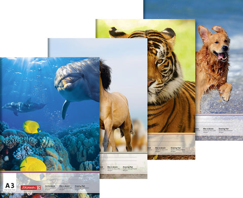 Brunnen Sketch Pad A3 with 20 Sheets A3 10 Blatt White