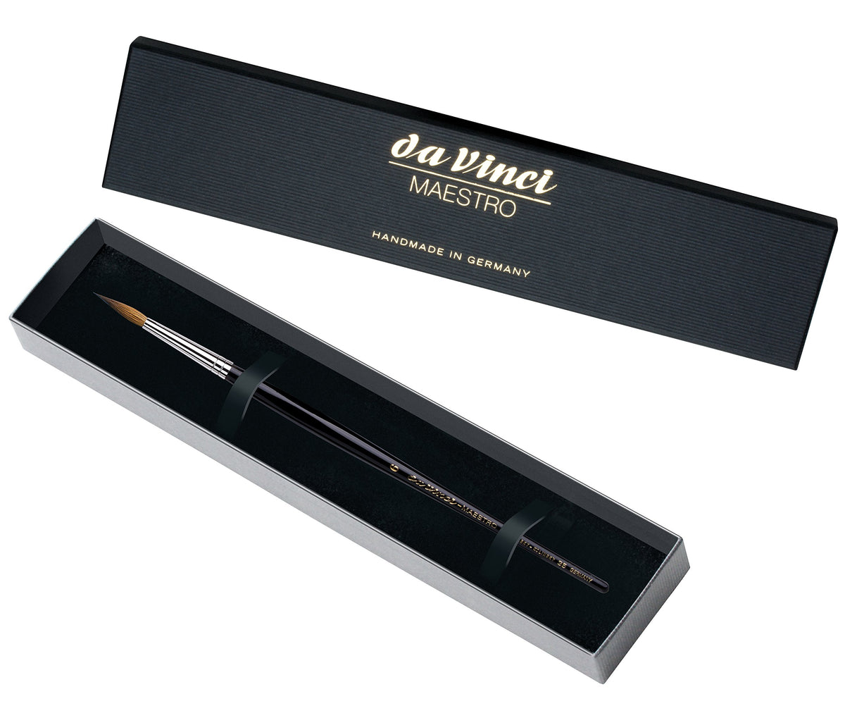 da Vinci Watercolor Series 35 Maestro Paint Brush, Round Long Taper Kolinsky Red Sable with Gift Box, Size 6