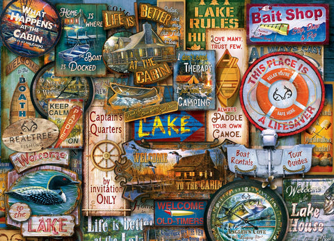 MasterPieces 1000 Piece Jigsaw Puzzle for Adults, Family, Or Kids - Off to The Lakehouse - 19.25"x26.75"