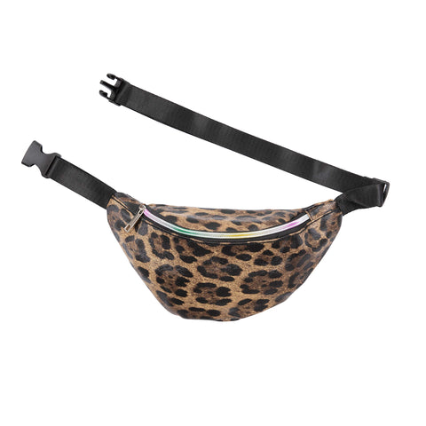 Leopard Print Bum Bag Festival Bag Money Wallet Pouch Travel Running Pride 1980s