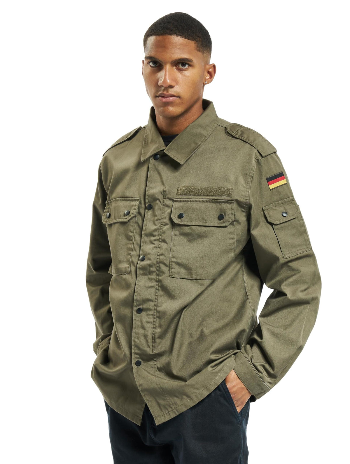 Brandit Men's BW Field Tunic Olive Size L