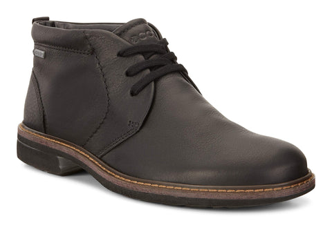 ECCO Men's Turn Gore-TEX Chukka Tie Boot, Black, 7-7. 5