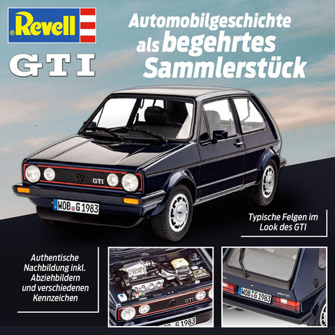 Revell Model Kit - VW Golf 1 GTI Pirelli Car 35 Years - 1: 24 Scale 05694 New