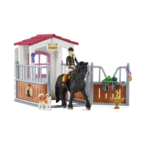 Schleich Horse Club 42437 Horse stall with Horse Club Tori & Princess