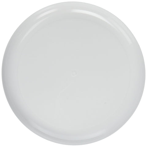Reusable Plastic Plates Party Tableware and Dishware, White, 9", Pack of 24.