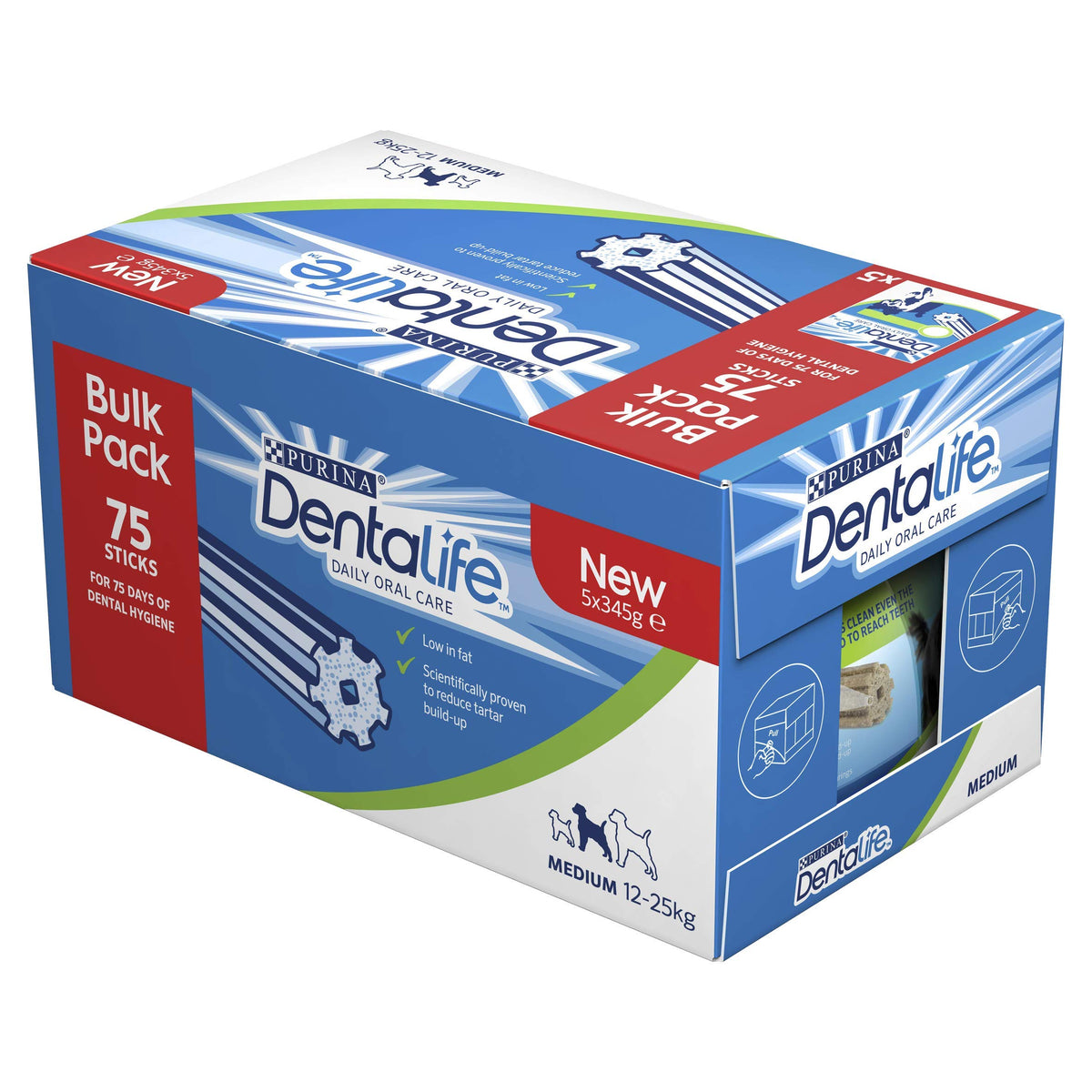 Dentalife Medium Dog Dental Chew, 75 x 23 g