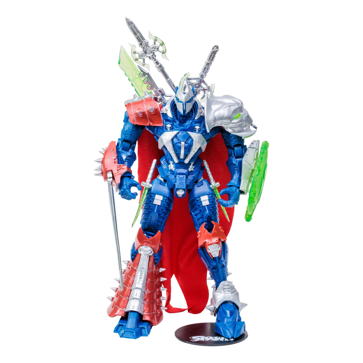 McFarlane Toys, Spawn Comic Designer Edition Manga Spawn Mega Figure with 22 Moving Parts, Collectible Figure with Accessories and Collectors Stand Base - Ages 12+