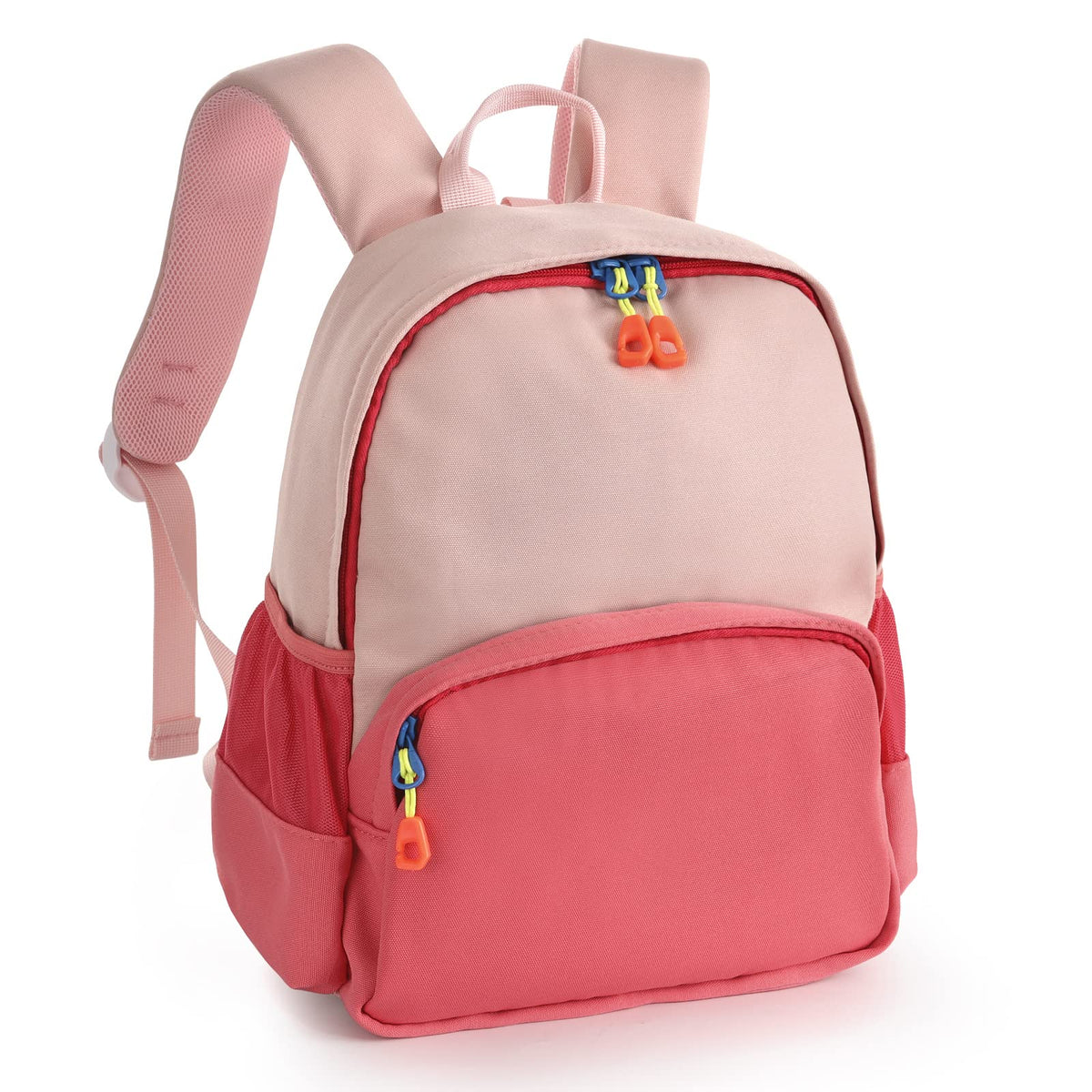Zicac School Bags for Boys and Girls Rucksack Canvas Backpack Students Kids Children Toddlers Bookbag Casual Daypack (Pink)