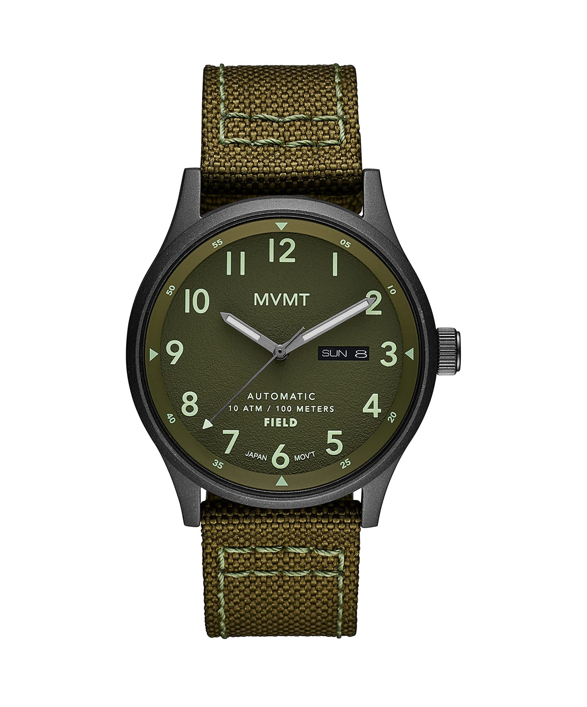 MVMT Field Men's Automatic Watch, Pine Green, Automatic