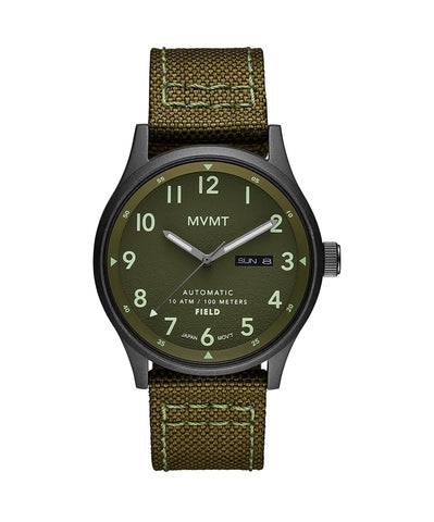 MVMT Field Men's Automatic Watch, Pine Green, Automatic