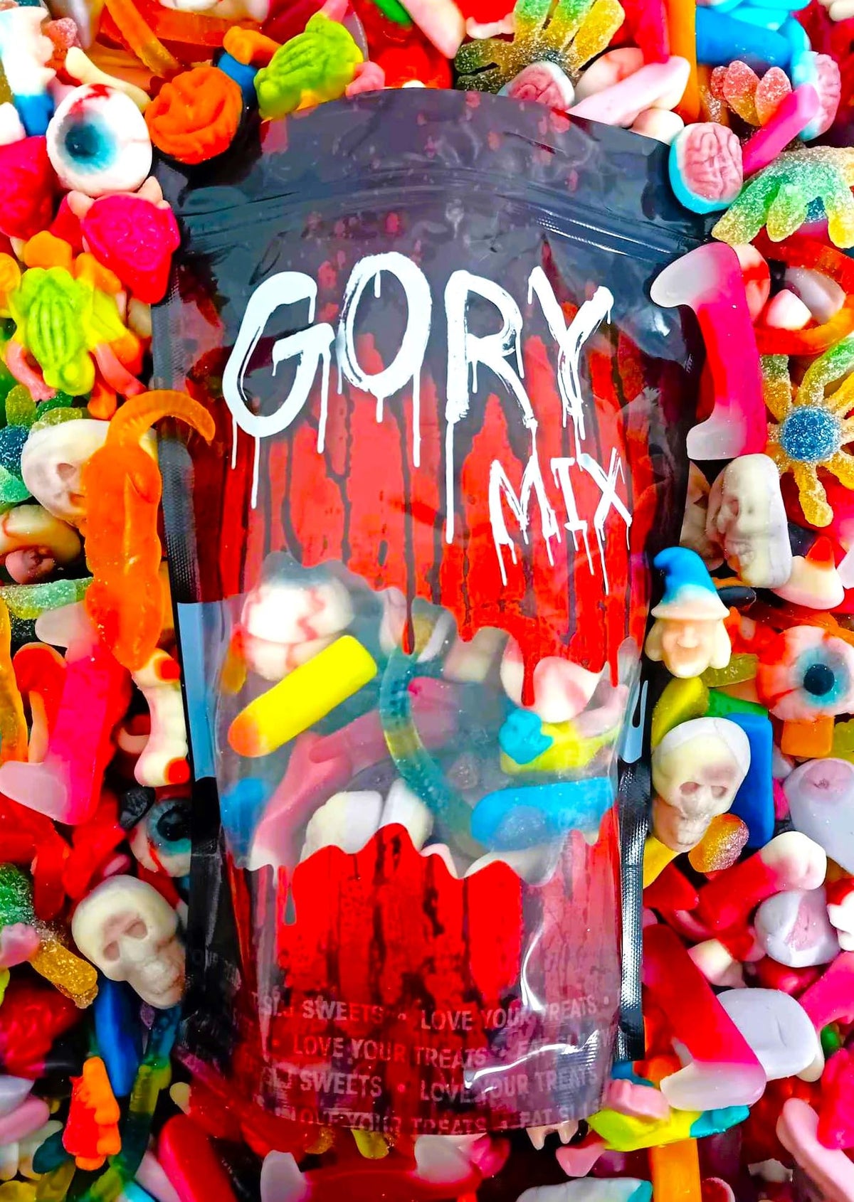 1kg Gory Halloween Jelly Sweet Pick N Mix Resealable Pouch