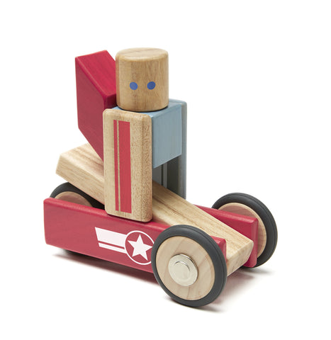 Tegu Daredevil Magnetic Wooden Block Set, 1-99 years old, 12 pieces