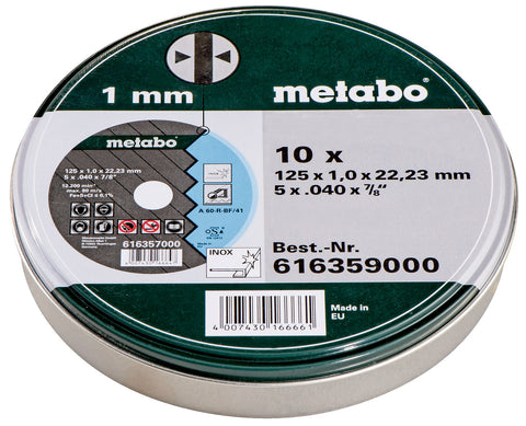 metabo 6.16359.00 INOX Discs in Tin, Green