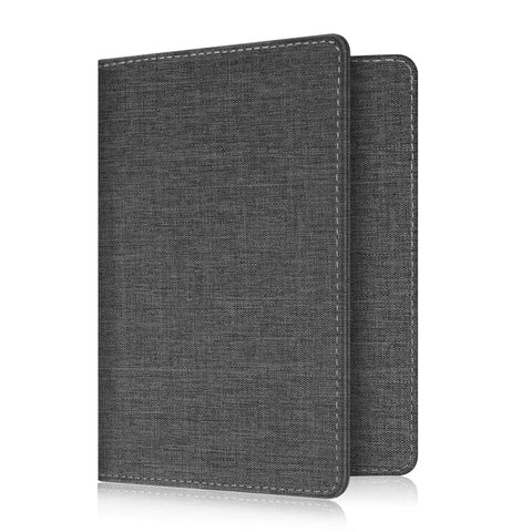 Fintie Passport Holder, Slim Travel Wallet RFID Blocking Card Case Cover Passport Cover Protector Travel Essentials with Credit Card Slots for Women/Men, Denim Charcoal