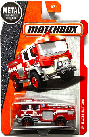 Matchbox 2016 MBX Heroic Rescue Blaze Blitzer Fire Engine 76/125, Red