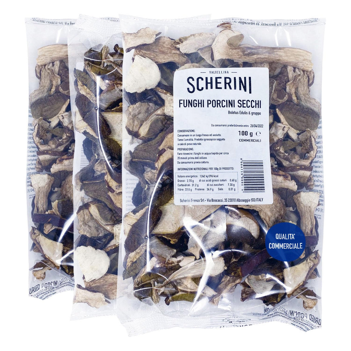 Porcini Mushroom Dried 1st Quality Packaged in Italy - 300g/0,66lb/10,58oz