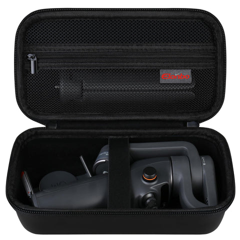 Elonbo Carrying Case for DJI Osmo Mobile 6 Smartphone Gimbal Stabilizer, OM 6 Portable Handheld Foldable Built-In Extension Rod 3-Axis Phone Gimbal Tripod Travel Storage Protective Bag, Black