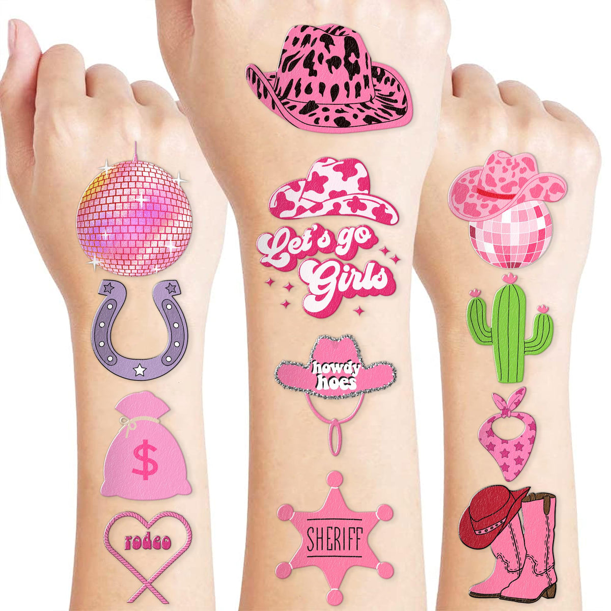 Horse Tattoos Themed Birthday Party Supplies Decorations Favors Gifts Cute 84PCS Tattoos Stickers Rewards