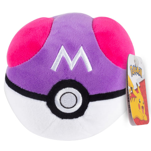 Pokemon PokÃ©mon 5" Master Ball Plush - Officially Licensed - Generation 1 Poke Ball - Soft Stuffed Pokeball Toy with Weighted Bottom - Halloween Costume Accessory - Gift for Kids, Boys, Girls Fans