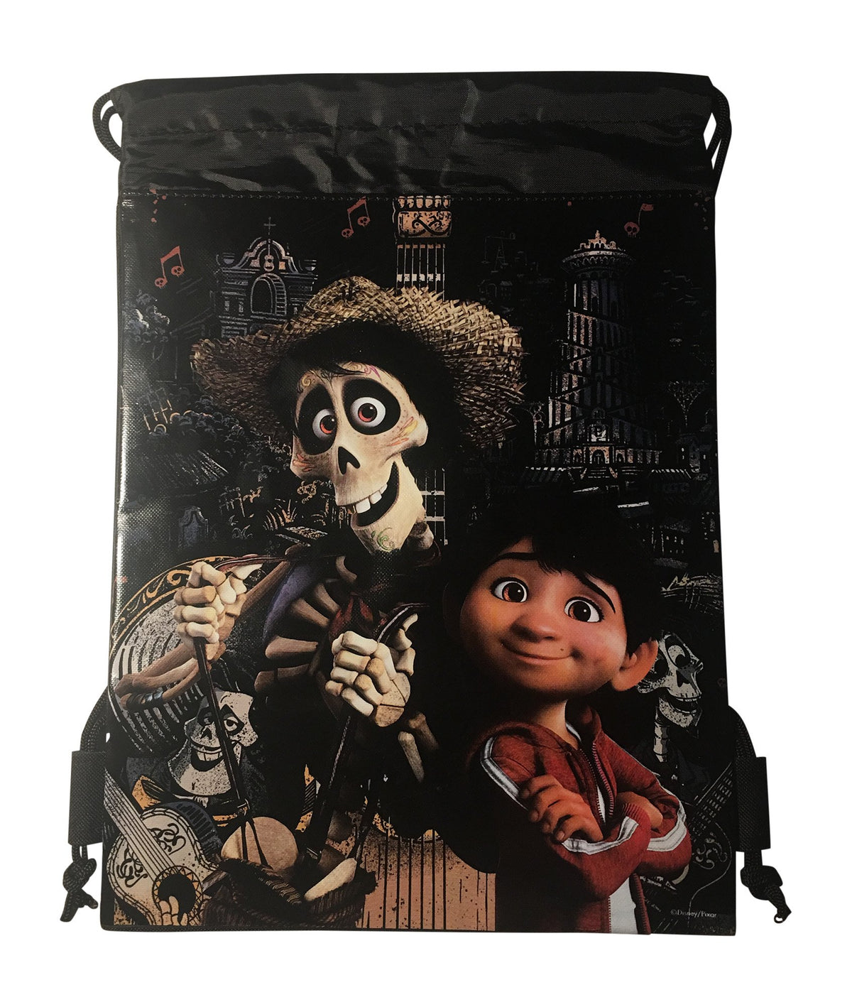 Disney Coco Drawstring Backpack (Black Hector Miguel)