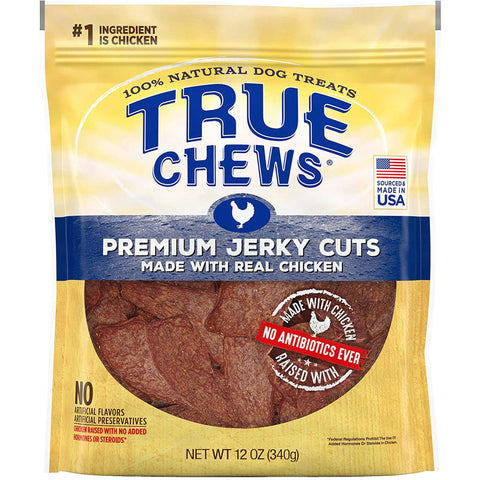 Blue Buffalo True Chews Premium Jerky Cuts Natural Dog Treats, Chicken 12 oz bag