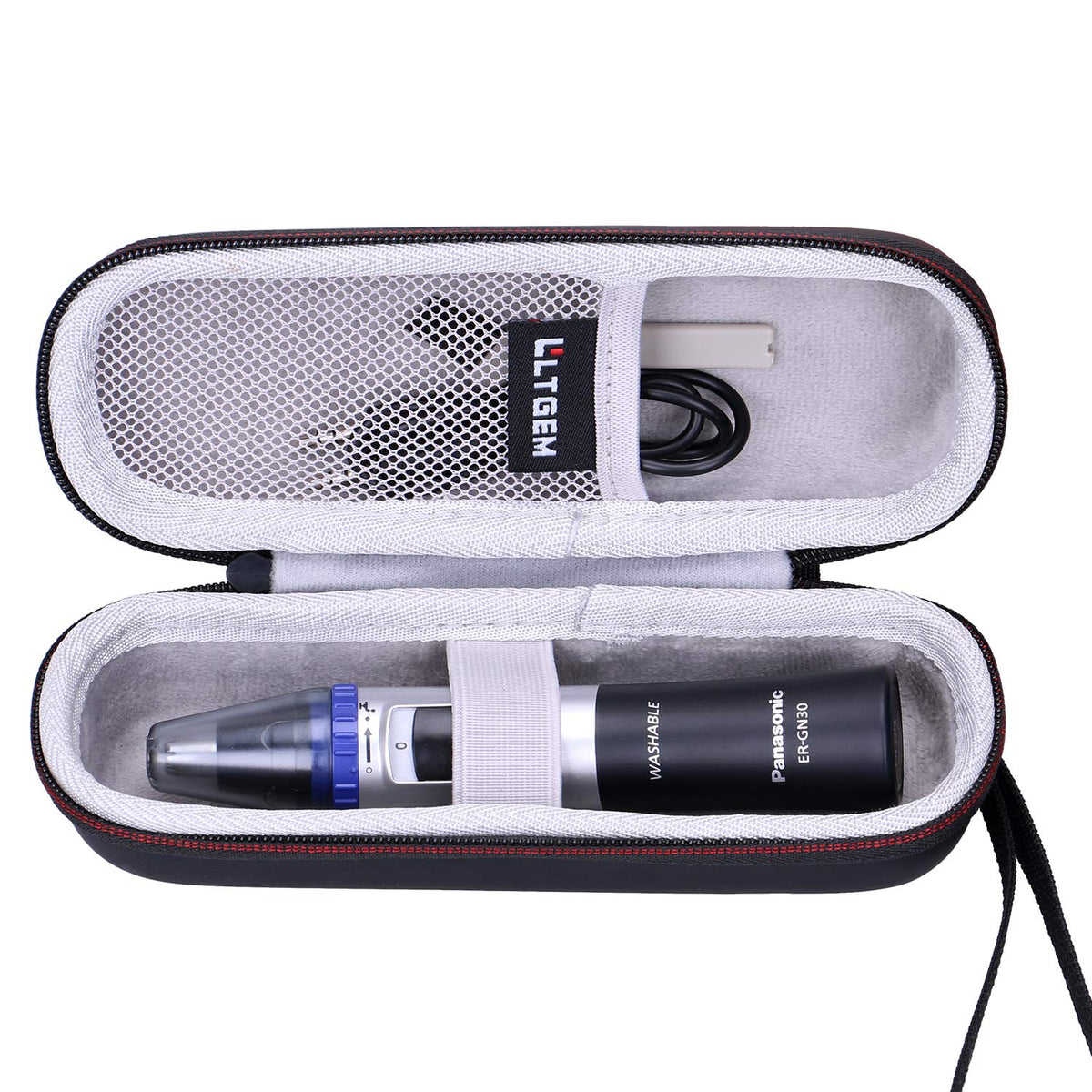 LTGEM EVA Hard Case for Panasonic Nose Hair Trimmer and Ear Hair Trimmer ER-GN30-K, Men's Wet/Dry Trimmer Cleaning System (Case Only)