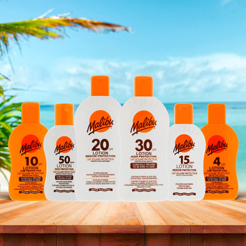 Malibu Sun SPF 30 Lotion, High Protection Sun Cream, Water Resistant, Vitamin Enriched, 100ml