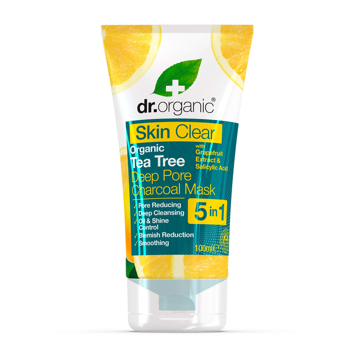 Dr Organic Skin Clear Deep Pore Charcoal Face Mask 100ml