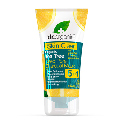 Dr Organic Skin Clear Deep Pore Charcoal Face Mask 100ml