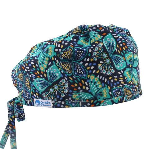 GUOER Women's and Men's Cap Working Hat One Size Multiple Color (Green Butterfly09B)